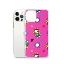 Load image into Gallery viewer, Hello Glo Kitty Pink Clear Case for iPhone