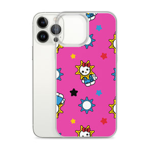 Hello Glo Kitty Pink Clear Case for iPhone