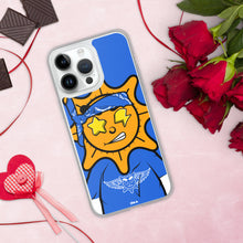 Load image into Gallery viewer, Blue Bandana glo iPhone Case