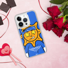 Load image into Gallery viewer, Blue Bandana glo iPhone Case