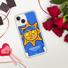 Load image into Gallery viewer, Blue Bandana glo iPhone Case