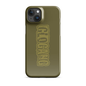 Glo Font iPhone case olive