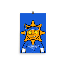 Load image into Gallery viewer, Glo Man in Blue Bandana Poster