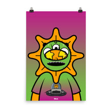 Load image into Gallery viewer, Glo Man in Alien Mask Poster