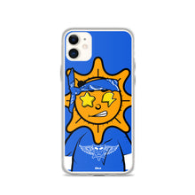 Load image into Gallery viewer, Blue Bandana glo iPhone Case