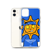 Load image into Gallery viewer, Blue Bandana glo iPhone Case