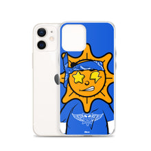 Load image into Gallery viewer, Blue Bandana glo iPhone Case