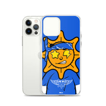 Load image into Gallery viewer, Blue Bandana glo iPhone Case
