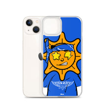 Load image into Gallery viewer, Blue Bandana glo iPhone Case