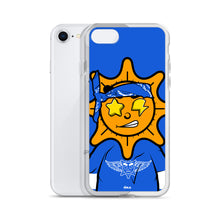 Load image into Gallery viewer, Blue Bandana glo iPhone Case
