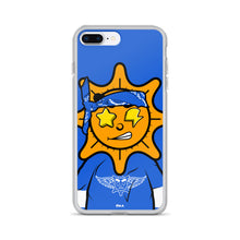 Load image into Gallery viewer, Blue Bandana glo iPhone Case