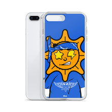 Load image into Gallery viewer, Blue Bandana glo iPhone Case