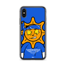 Load image into Gallery viewer, Blue Bandana glo iPhone Case