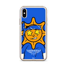 Load image into Gallery viewer, Blue Bandana glo iPhone Case
