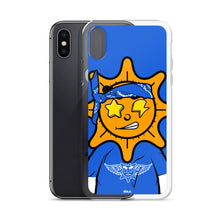 Load image into Gallery viewer, Blue Bandana glo iPhone Case