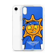 Load image into Gallery viewer, Blue Bandana glo iPhone Case