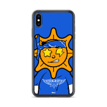 Load image into Gallery viewer, Blue Bandana glo iPhone Case