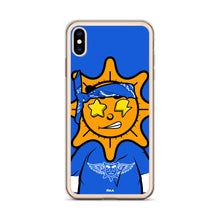 Load image into Gallery viewer, Blue Bandana glo iPhone Case