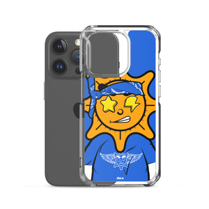 Blue Bandana glo iPhone Case