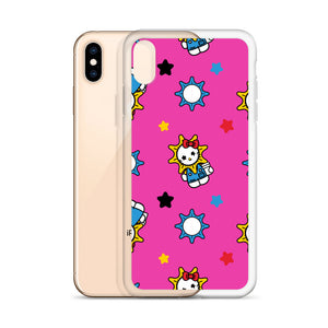Hello Glo Kitty Pink Clear Case for iPhone