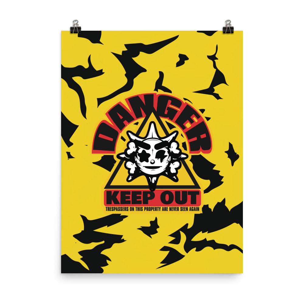 Keep Out Poster yellow