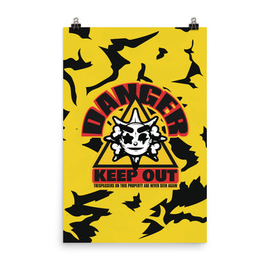 Keep Out Poster yellow