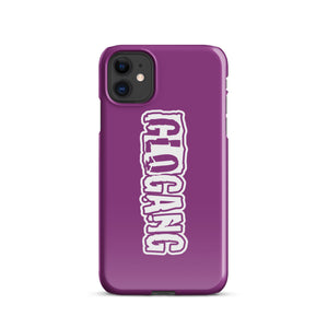 Glo Font iPhone case Purple