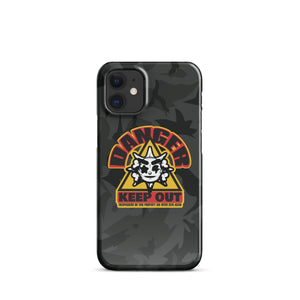 Keep Out iPhone case black