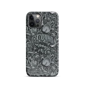 Sol Tongue Greyscale iPhone case