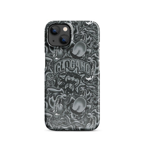 Sol Tongue Greyscale iPhone case