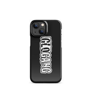 Glo Font iPhone case Black