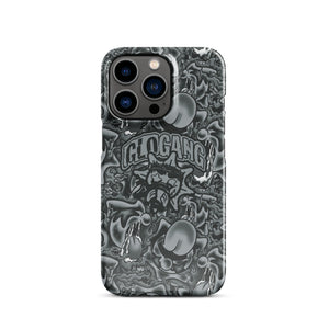 Sol Tongue Greyscale iPhone case