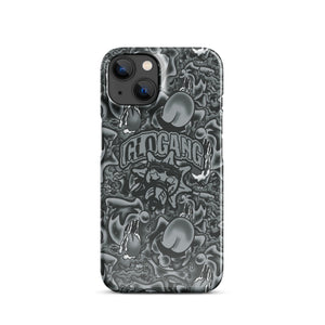 Sol Tongue Greyscale iPhone case