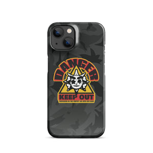 Keep Out iPhone case black