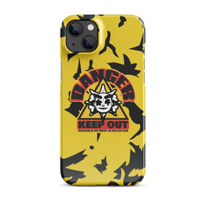 Keep Out iPhone case yellow