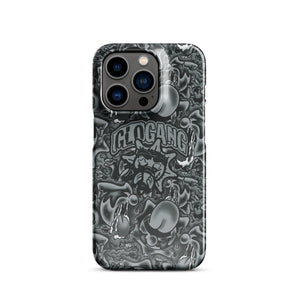 Sol Tongue Greyscale iPhone case