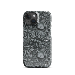 Sol Tongue Greyscale iPhone case