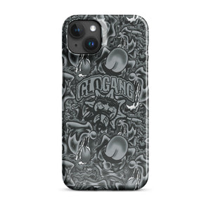 Sol Tongue Greyscale iPhone case