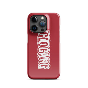 Glo Font iPhone case Red
