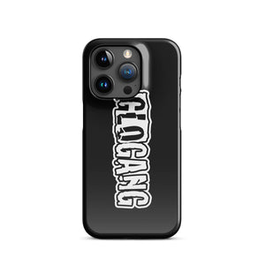 Glo Font iPhone case Black