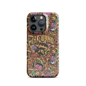 Sol Tongue Orange iPhone case