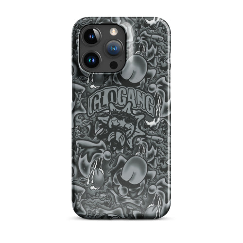 Sol Tongue Greyscale iPhone case