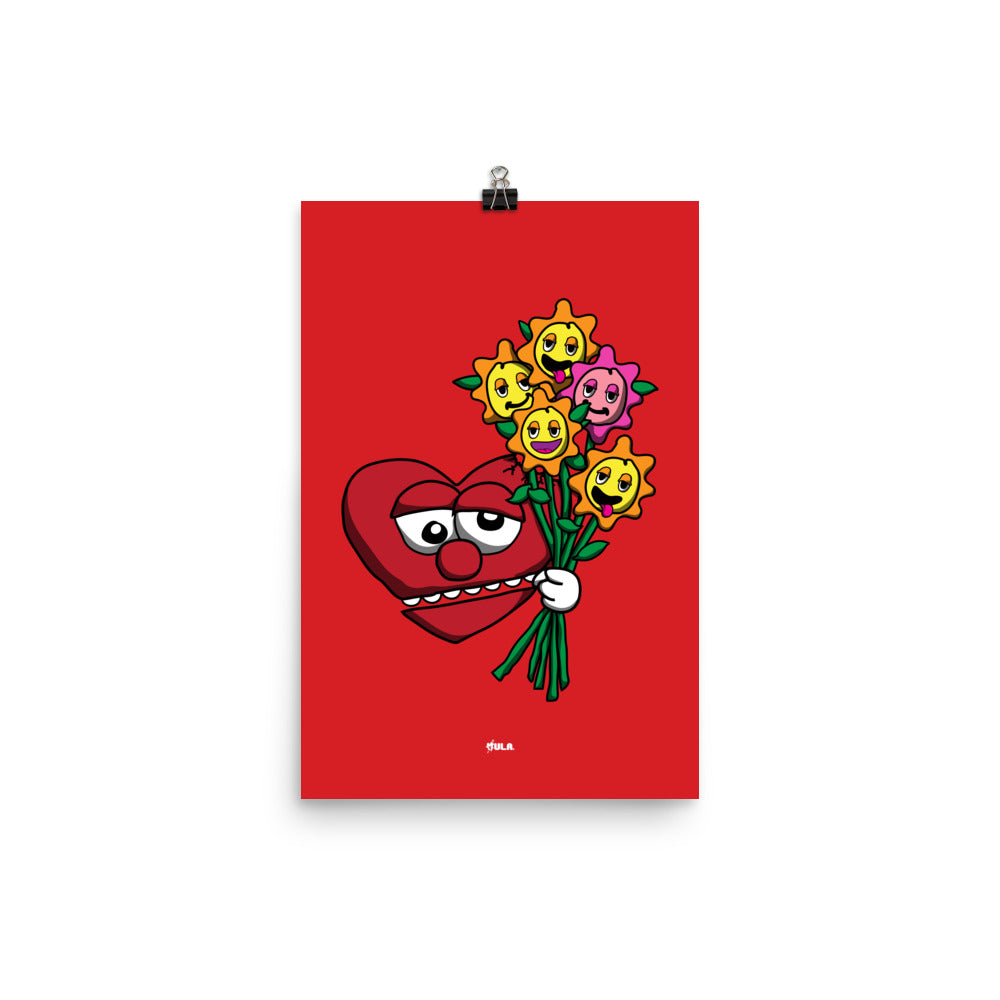 Love Flowers Poster