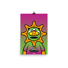 Load image into Gallery viewer, Glo Man in Alien Mask Poster