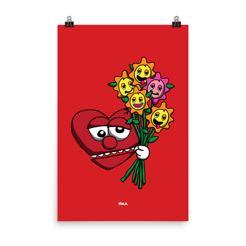 Love Flowers Poster