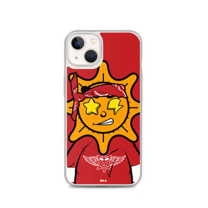 Red Bandana glo iPhone Case