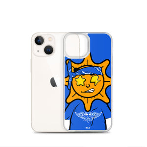 Blue Bandana glo iPhone Case