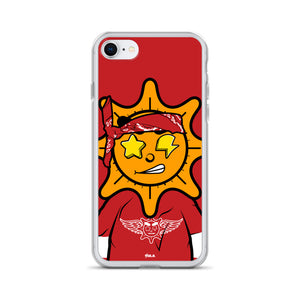Red Bandana glo iPhone Case
