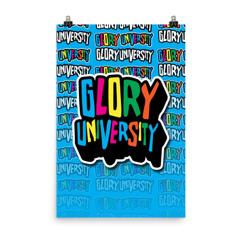 Glory university Posterblue